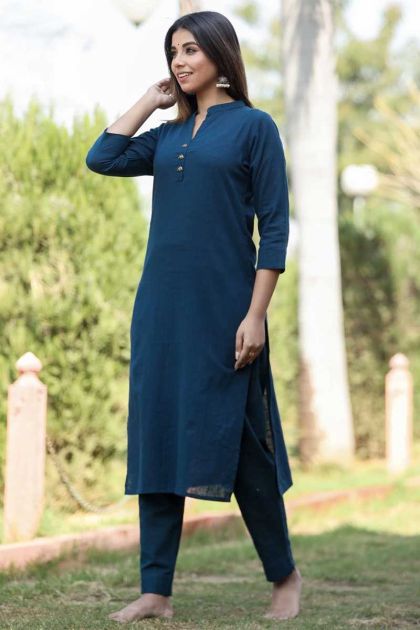 Navy Blue Kurti Manufacturers in Gadchiroli