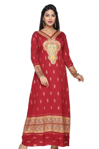 Amazing Red Long with Full Sleeves Ideal for Relaxed Occasions S to XL Manufacturers, Suppliers, Exporters in Kharagpur