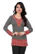 American Crepe Bandhani Style Short Kurti XS to XXL for Casual and Festive Wear Manufacturers  in Delhi