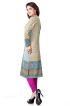 American Crepe Printed Long Kurtis with Stylish Neck Design for Casual Wear Manufacturers  in Delhi