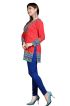 Attractive Red American Crepe Printed Short Tunic Kurti XS to XXL for Casual Wear Manufacturers  in Delhi