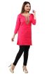 Beautiful Pink Hand Work Embroidered Short Kurti with Full Sleeves XS to XXL Manufacturers  in Delhi