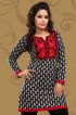 Black and Red Cotton Kurti with Beautiful Embroidered Patchwork and Full Sleeves Manufacturers  in Delhi