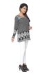 Black White Printed Kurti Regular Fit for Casual Outings Office Wear Available S to XXL Manufacturers  in Delhi