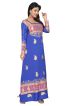 Blue with Gold Print with Full Sleeves Loose Fit for Casual Outings Free Size Manufacturers  in Delhi