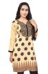 Chic Khaki Crape Silk Kurti with Embroidery and Foil Design Perfect for Special Events Sizes S XL Manufacturers  in Delhi