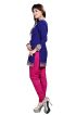 Comfortable Blue French Jacquard Kurti with Bandhani Design for Festive and Casual Events Manufacturers  in Delhi