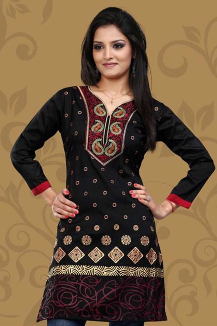 Contemporary Fit Designer Kurti Vibrant Colors Unique Patterns for Special Occasions Manufacturers  in Delhi