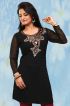 Elegant Black Georgette Kurti with Embroidery and Amazing Neckline Regular Fit XS to XXL Manufacturers  in Delhi