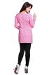 Elegant Pink French Jacquard Printed Short Kurti for Casual Wear XS to XXL Manufacturers  in Delhi