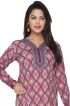 Elegant Purple American Crepe Short Kurti with Full Sleeves for Casual Style Manufacturers  in Delhi