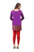 French Jacquard Magenta Printed Short Kurti With Full Sleeves Manufacturers  in Delhi