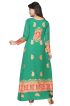 Loose Fit Sea Green with Gold Print for Elegant Formal and Festive Occasions Manufacturers  in Delhi