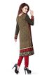 Multicolour Printed Long Kurti in American Crepe for Casual and Semi Formal Wear Manufacturers  in Delhi