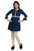 Navy Blue Rayon Short Kurti with Stylish Sleeves Trendy Fit for Casual Wear Sizes S to XL  Manufacturers  in Delhi