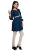 Navy Blue Rayon Short Kurti with Stylish Sleeves Trendy Fit for Casual Wear Sizes S to XL  Manufacturers  in Delhi