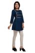 Navy Blue Rayon Stylish Short Kurti with Beautiful Lace Fit for Casual and Special Occasions Sizes S to XL  Manufacturers  in Delhi