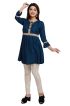 Navy Blue Rayon Stylish Short Kurti with Beautiful Lace Flattering Fit for Casual Wear Sizes S to XL Manufacturers  in Delhi