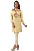 Off White Embroidered Short Kurti with Full Sleeves Ideal for Casual Wear Sizes S to XL Manufacturers  in Delhi