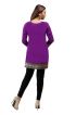 Purple French Jacquard Jacket Style Printed Short Kurti with Full Sleeves Regular Fit for Casual Outings Sizes S XL  Manufacturers  in Delhi