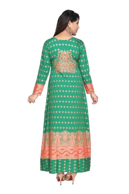 Sea Green Printed Long with Full Sleeves for Casual Wear and Relaxed Outings Manufacturers  in Delhi