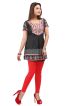 Stylish Black American Crepe Short Kurti with Half Sleeves for Casual Wear Manufacturers  in Delhi