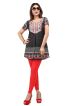 Stylish Black American Crepe Short Kurti with Half Sleeves for Casual Wear Manufacturers  in Delhi