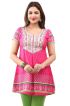 Stylish Half Sleeve Pink Kurti in American Crepe Perfect for Casual Outings Manufacturers  in Delhi