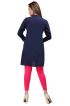 Stylish Navy Blue Embroidered Short Kurti Full Sleeves Comfortable Fit for Casual Wear Sizes S to XL Manufacturers  in Delhi