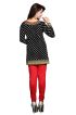 Stylish Solid Black Full Sleeve Kurtis in French Jacquard for Casual Gatherings Manufacturers  in Delhi