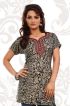 Stylish Solid Black Kurti with Silky Print for Half and Full Sleeves Comfortable Wear and Everyday Style Manufacturers  in Delhi