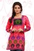 Stylish Solid Pink Short Kurtis with Butta Print and Round Neck for Effortless Style Manufacturers  in Delhi