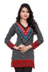 Stylish V Neck American Crepe Bandhani Kurti for Casual and Festive Wear Manufacturers  in Delhi