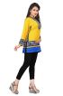 Stylish Yellow American Crepe Short Kurti with Full Sleeves Regular Fit XS to XXL Manufacturers  in Delhi