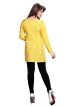 Stylish Yellow Short Kurti with Jacquard Prints Comfortable Fit Sizes S to XL Manufacturers  in Delhi