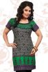 Trendy American Crepe Kurti with Vibrant Multicolor Print and Half Sleeves XS to XXL Manufacturers  in Delhi