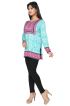 Trendy Sky Blue American Crepe Short Kurti with Full Sleeves Available in XS to XXL Manufacturers  in Delhi