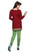 Trendy Solid Maroon Kurti with Textured Fabric and Elegant Neck for Any Occasion Manufacturers  in Delhi