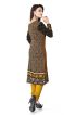 Trendy Yellow and Black Printed Long Kurti Lightweight Flowing Regular Fit S to XL Manufacturers  in Delhi