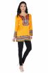 Trendy Yellow Full Sleeve Kurti with Designer Jacquard Fabric Sizes S to XL Manufacturers  in Delhi