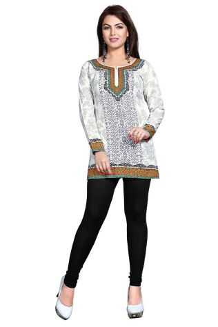 White French Jacquard Printed Short Kurti Regular Fit Sizes S to XL Manufacturers, Suppliers, Exporters in Saudi Arabia