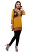 Yellow French Jacquard Jacket Style Short Kurti with Full Sleeves Regular Fit S to XL Manufacturers  in Delhi